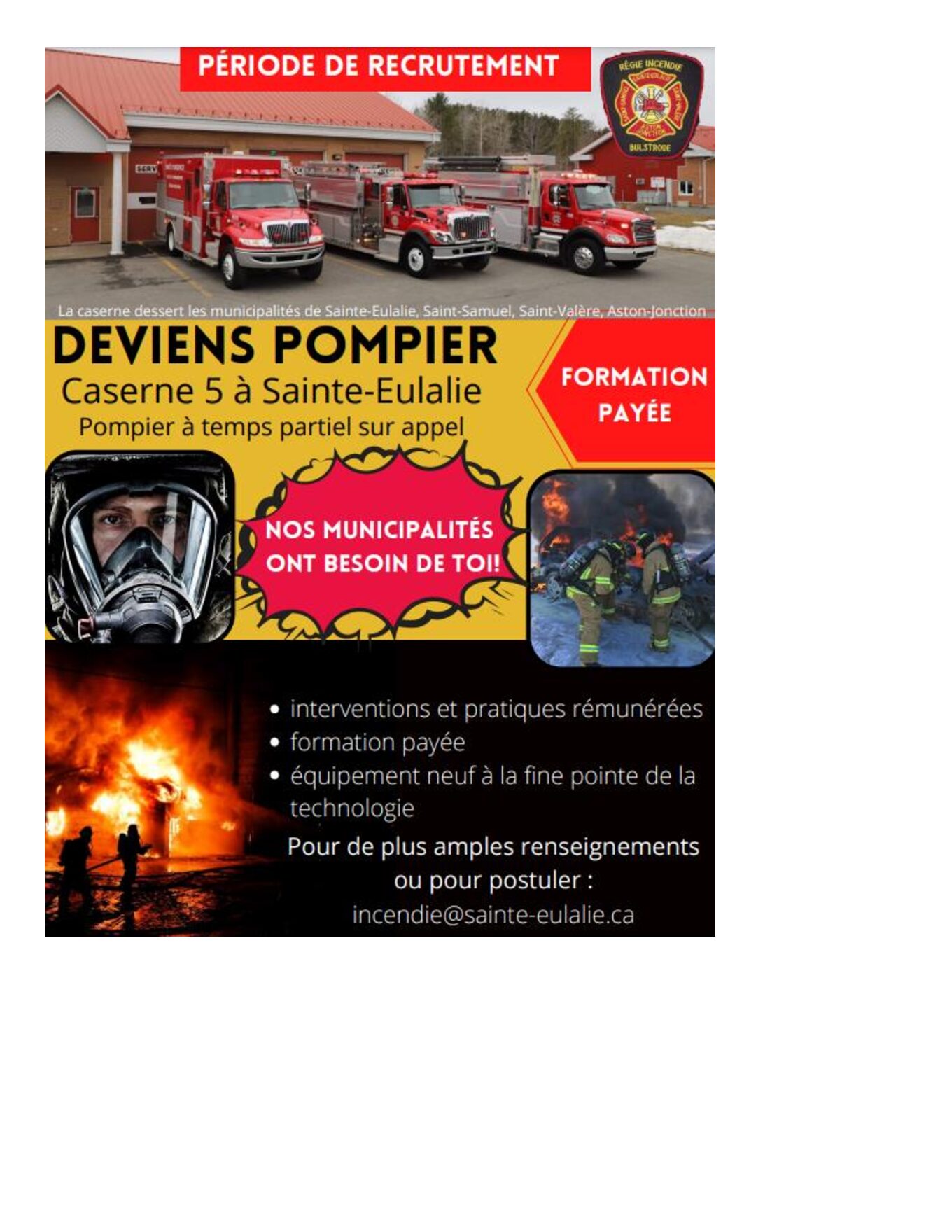 2022 Affichage Pompier Municipalit De Sainte Eulalie 2022 Affichage Pompier Municipalit De Sainte Eulalie