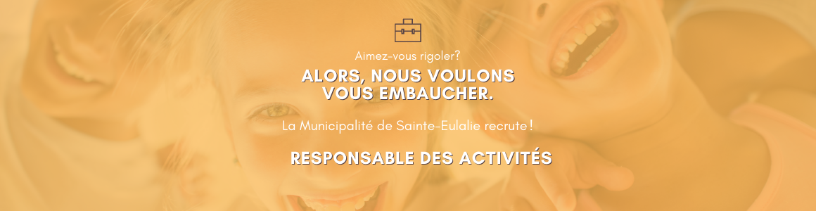 OFFRE EMPLOI- Responsable des activités