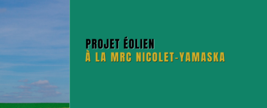 DOSSIER ÉOLIEN à la MRC de Nicolet-Yamaska