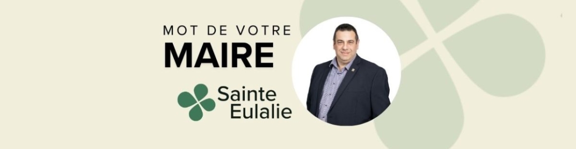 Mot du Maire – Emblème Canneberge : État de la situation