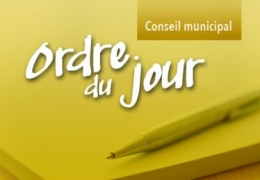 Ordre du jour – Séance ordinaire du conseil, lundi 08 avril 2024